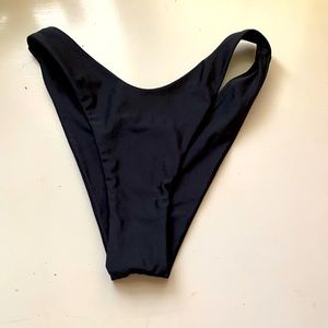 aerie cheeky black bottoms